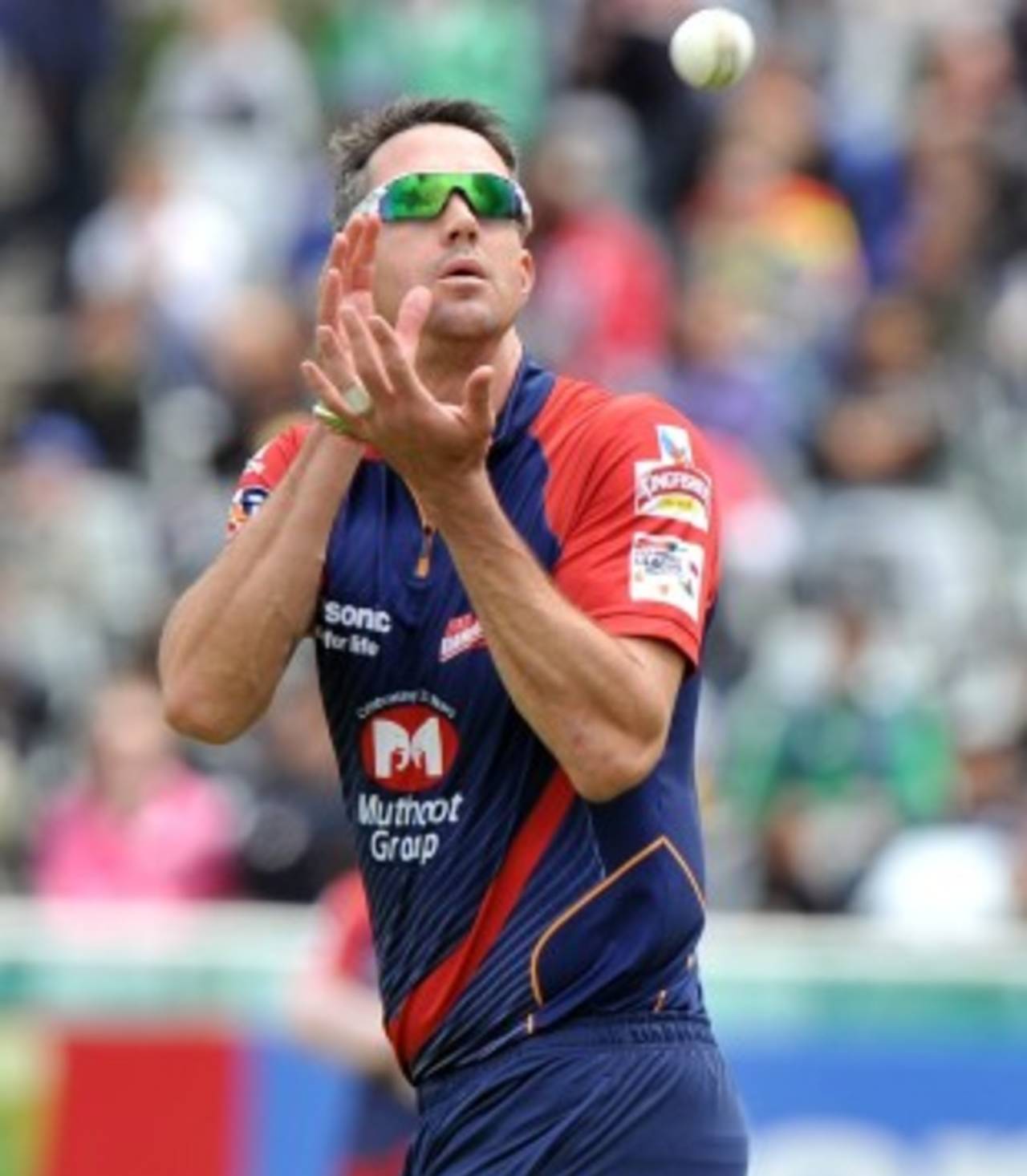 Kevin Pietersen catches the ball, Delhi Daredevils v Perth Scorchers, Champions League T20, Cape Town, October 21, 2012