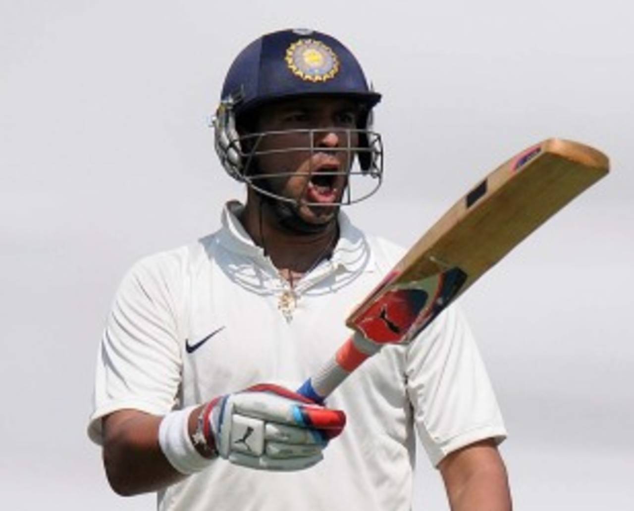 Yuvraj Singh scored 59 before being dismissed, India A v England XI, tour match, Mumbai, 1st day, October 30, 2012