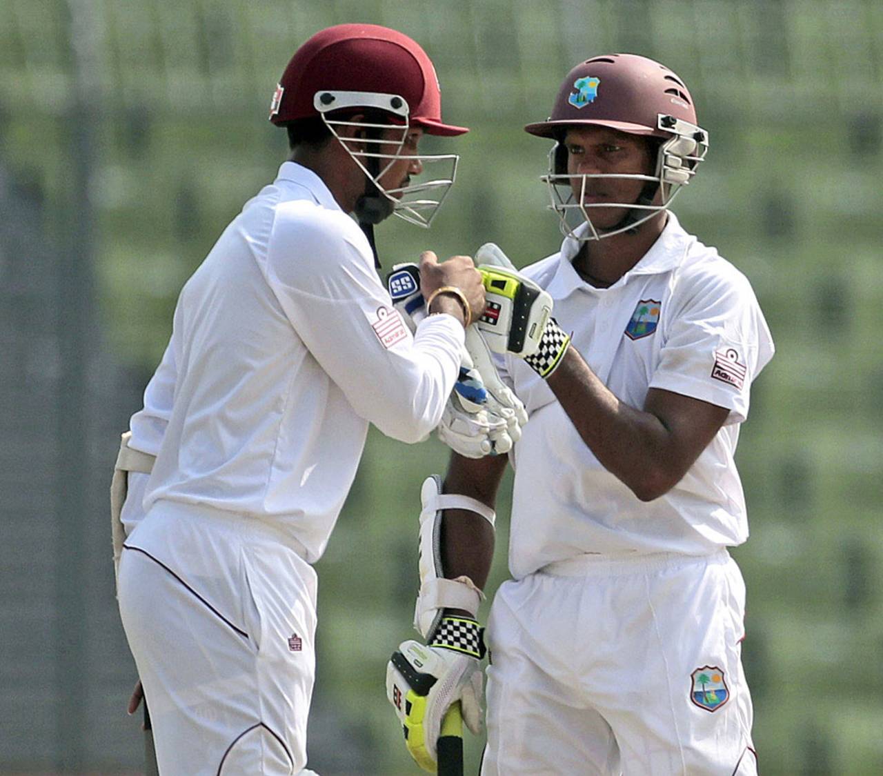 Denesh Ramdin and Shivnarine Chanderpaul added 296, Bangladesh v West Indies, 1st Test, Mirpur, 2nd day, November 14, 2012