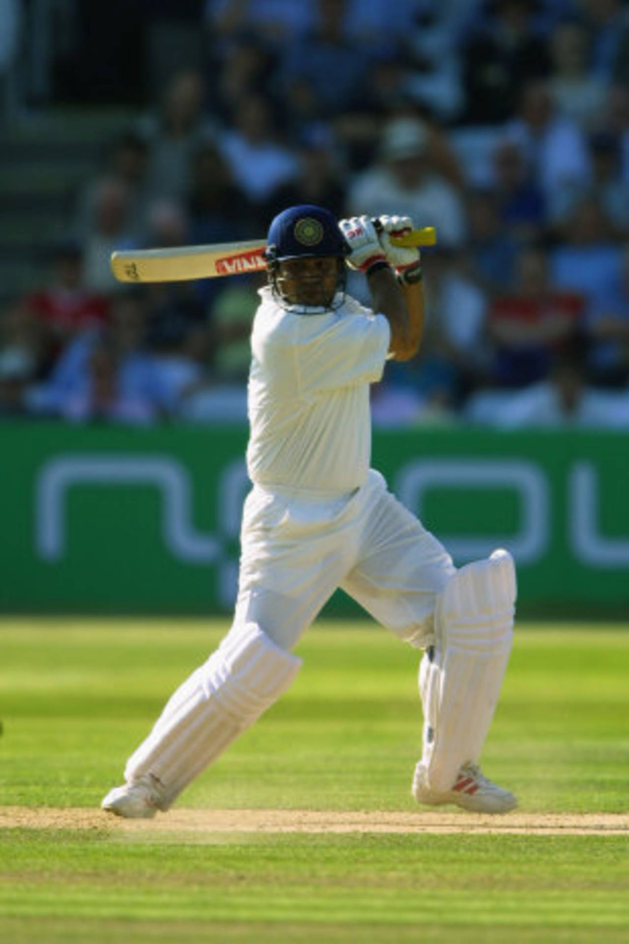 Virender Sehwag cuts, England v India, first Test, Lord's, London, 26 July 2002