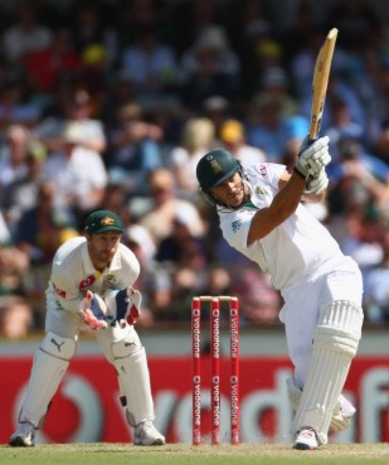 Faf du Plessis scored an unbeaten 78, Australia v South Africa, 3rd Test, Perth, 1st day, November 30, 2012