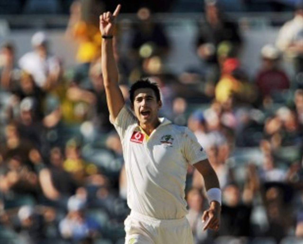 Mitchell Starc finished South Africa's innings with six wickets, Australia v South Africa, 3rd Test, Perth, 3rd day, December 2, 2012