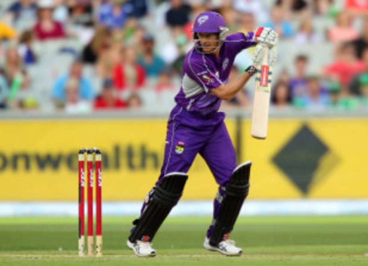 George Bailey's wasn't the most fluent of innings, Melbourne Stars v Hobart Hurricanes, Big Bash League, December 15, 2012