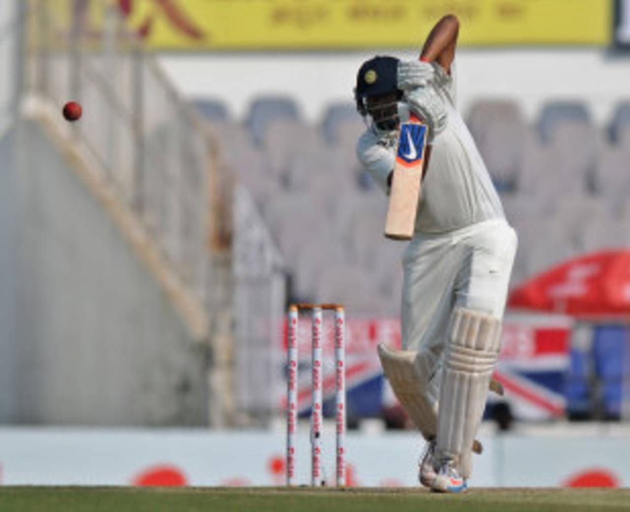 R Ashwin progressed to 29 off 65 balls, India v England, 4th Test, Nagpur, 4th day, December 16, 2012