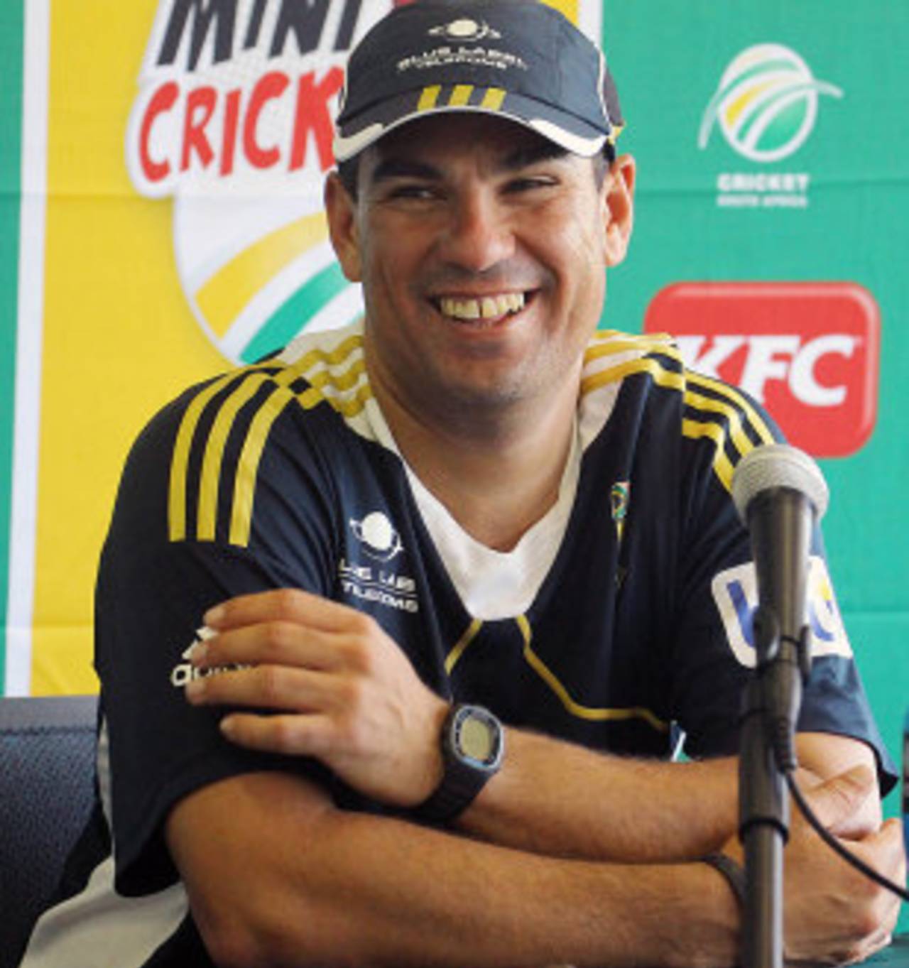 Russell Domingo speaks to the media, Durban, December 19, 2012