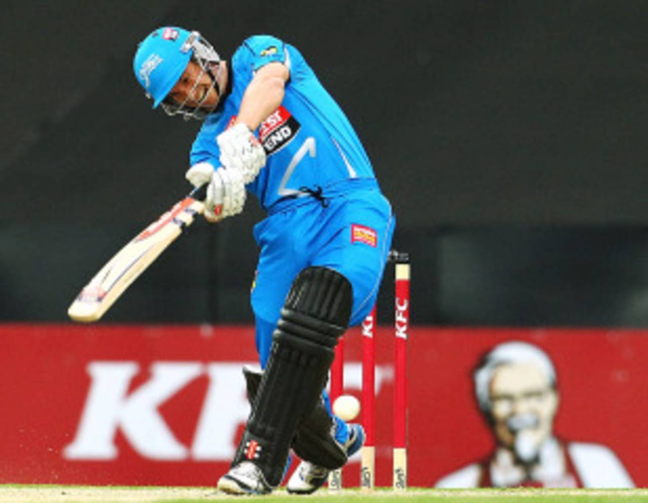 Michael Klinger scored a well-compiled 60, Sydney Thunder v Adelaide Strikers, Big Bash League, December 20, 2012