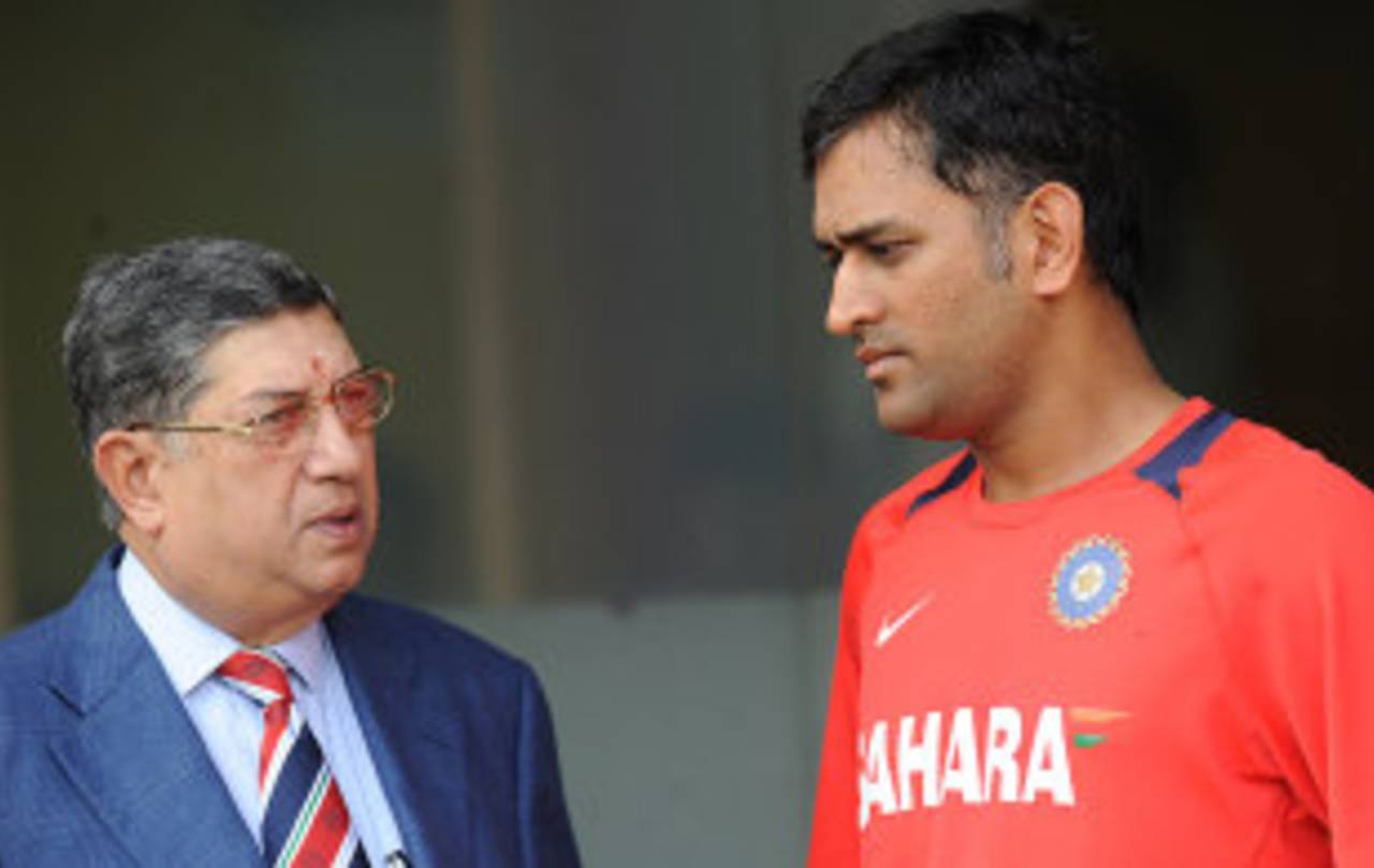 The BCCI's counsel will listen to what N Srinivasan and MS Dhoni said to the Mudgal committee&nbsp;&nbsp;&bull;&nbsp;&nbsp;BCCI