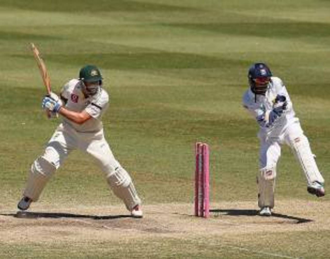 Michael Hussey cuts in his final Test innings, Australia v Sri Lanka, 3rd Test, Sydney, 4th day, January 6, 2013