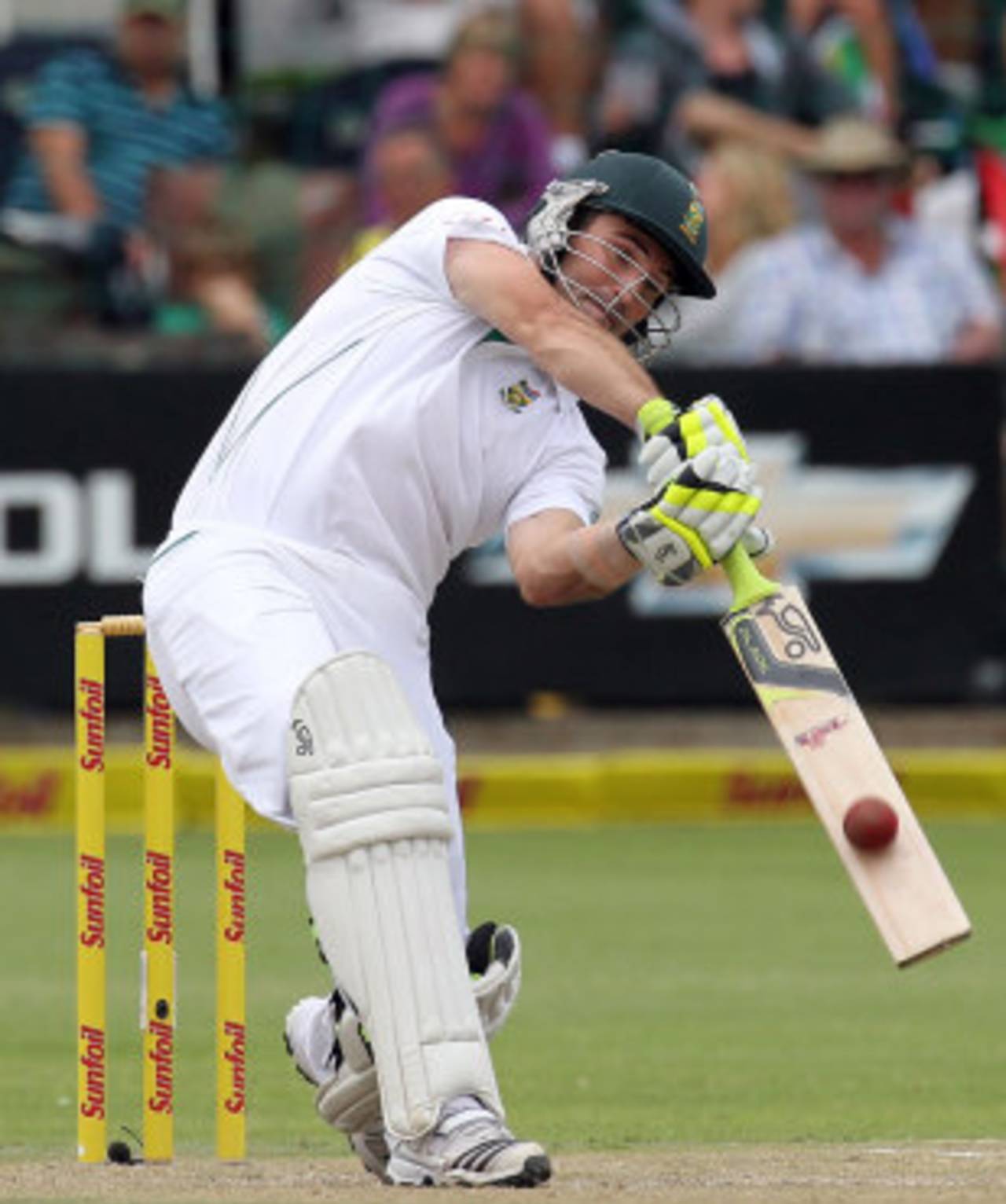 Dean Elgar made his first significant score in Test cricket, South Africa v New Zealand, 2nd Test, Port Elizabeth, 2nd day, January 12, 2013