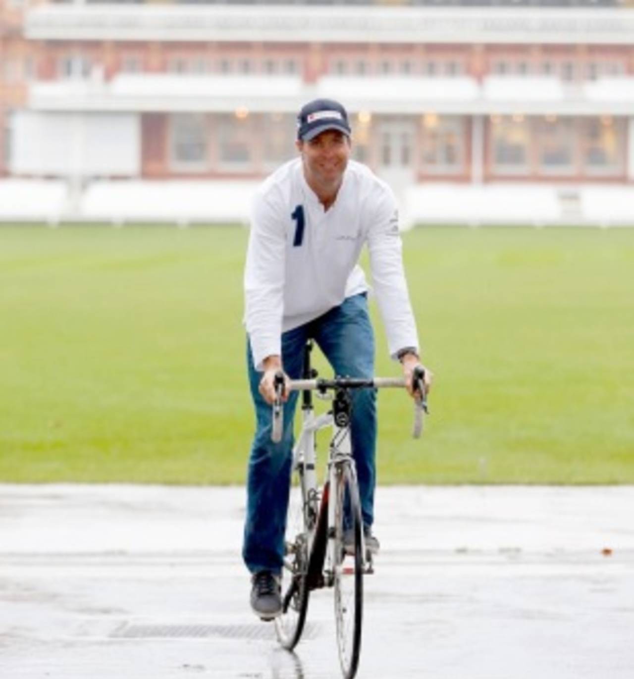 Michael Vaughan launches a charity bike ride, London, January 14, 2013