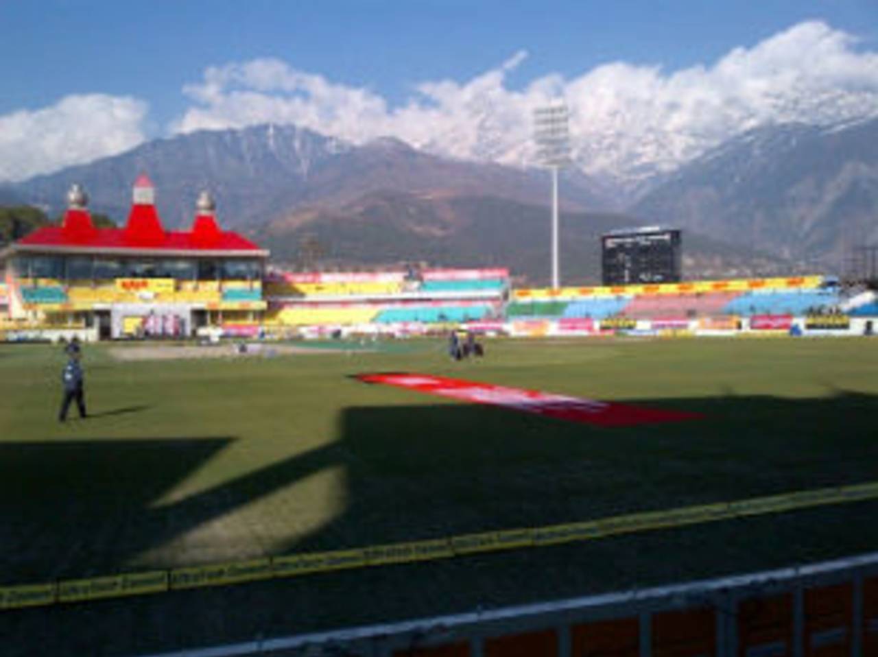 Dharamsala cricket ground before India v England ODI on January 25, 2013