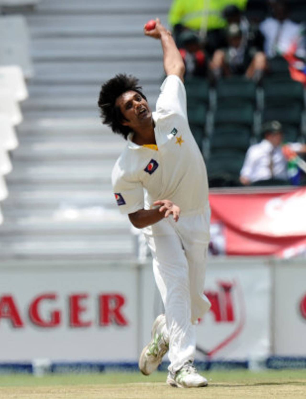 Rahat Ali bowls on debut, South Africa v Pakistan, 1st Test, Johannesburg, February 1, 2013