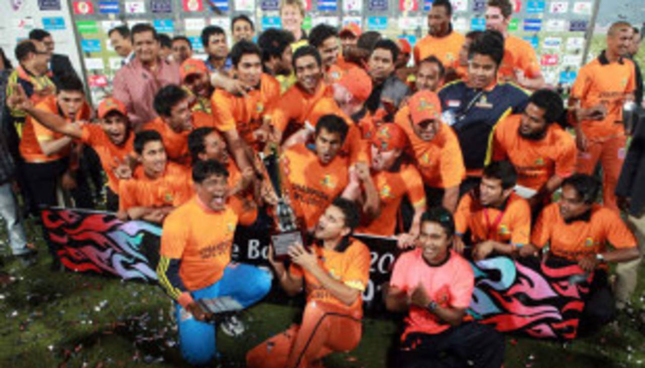 Dhaka Gladiators have won the BPL for the second time, Dhaka Gladiators v Chittagong Kings, BPL final, Mirpur, February 19, 2013