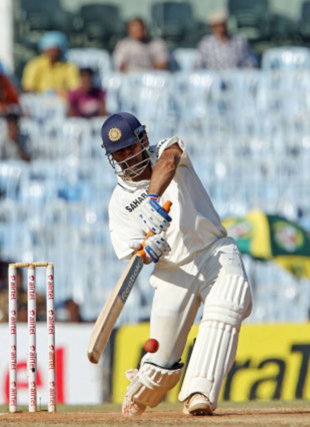 MS Dhoni launches one for six, India v Australia, 1st Test, Chennai, 3rd day, February 24, 2013