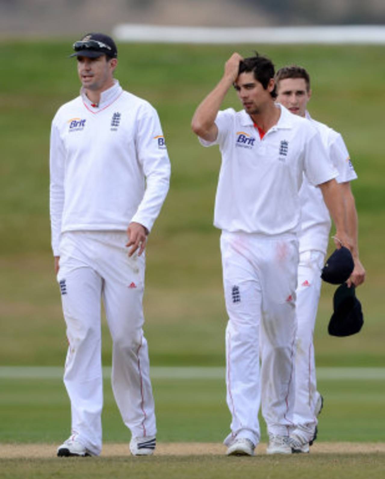 England walk off after losing their warm-up match, New Zealand XI v England XI tour game, Queenstown, 4th day, March 2, 2013