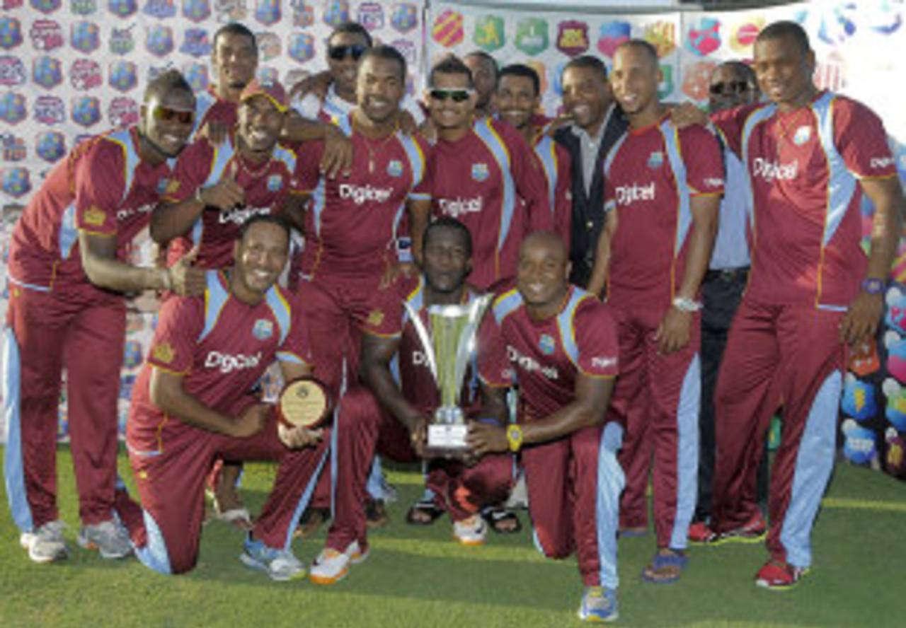 Darren Sammy: "We beat them convincingly. That's the kind of performances, whether we play Australia or Zimbabwe, we look to put in on the cricket field"&nbsp;&nbsp;&bull;&nbsp;&nbsp;WICB Media/Randy Brooks Photo