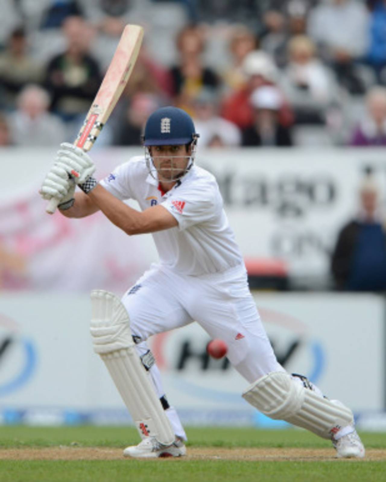 Alastair Cook drives during England's century opening stand, New Zealand v England, 1st Test, Dunedin, 4th day, March 9, 2013