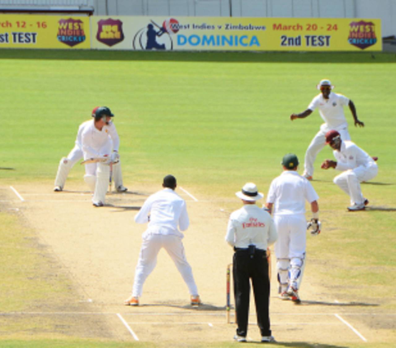 Brendon Taylor is caught at short leg, West Indies v Zimbabwe, 1st Test, Barbados, 3rd day, March 14, 2013