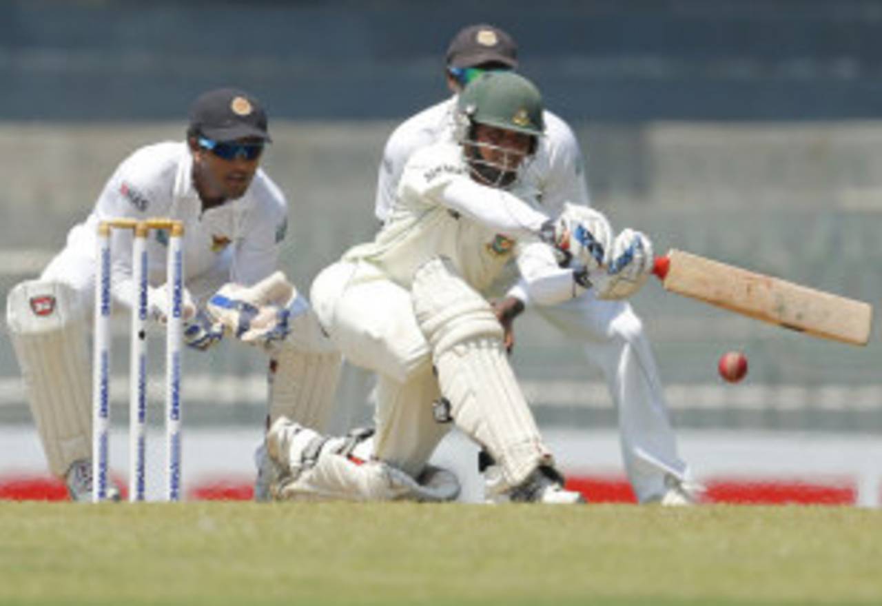 Mominul Haque top scored for Bangladesh but bemoaned the slow outfield&nbsp;&nbsp;&bull;&nbsp;&nbsp;Associated Press