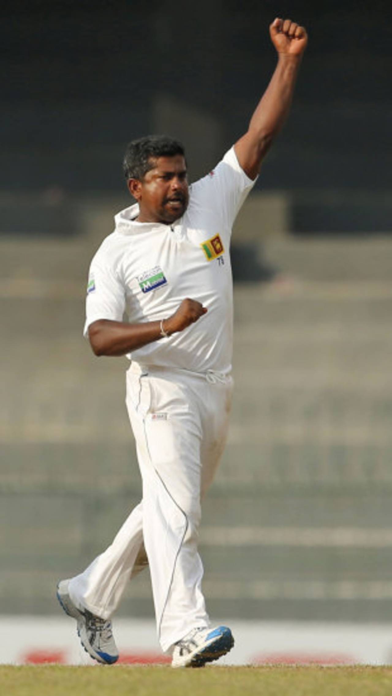 Rangana Herath put his day-one success down to luck, but that was hardly the case&nbsp;&nbsp;&bull;&nbsp;&nbsp;Associated Press