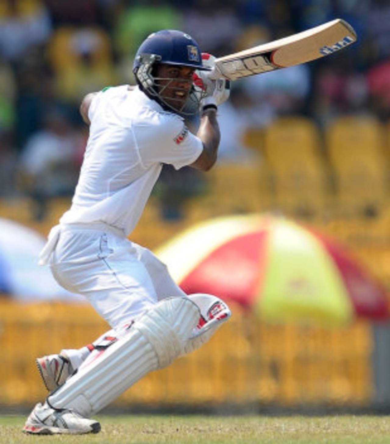 Dinesh Chandimal showed some nifty technique during his hundred today&nbsp;&nbsp;&bull;&nbsp;&nbsp;AFP