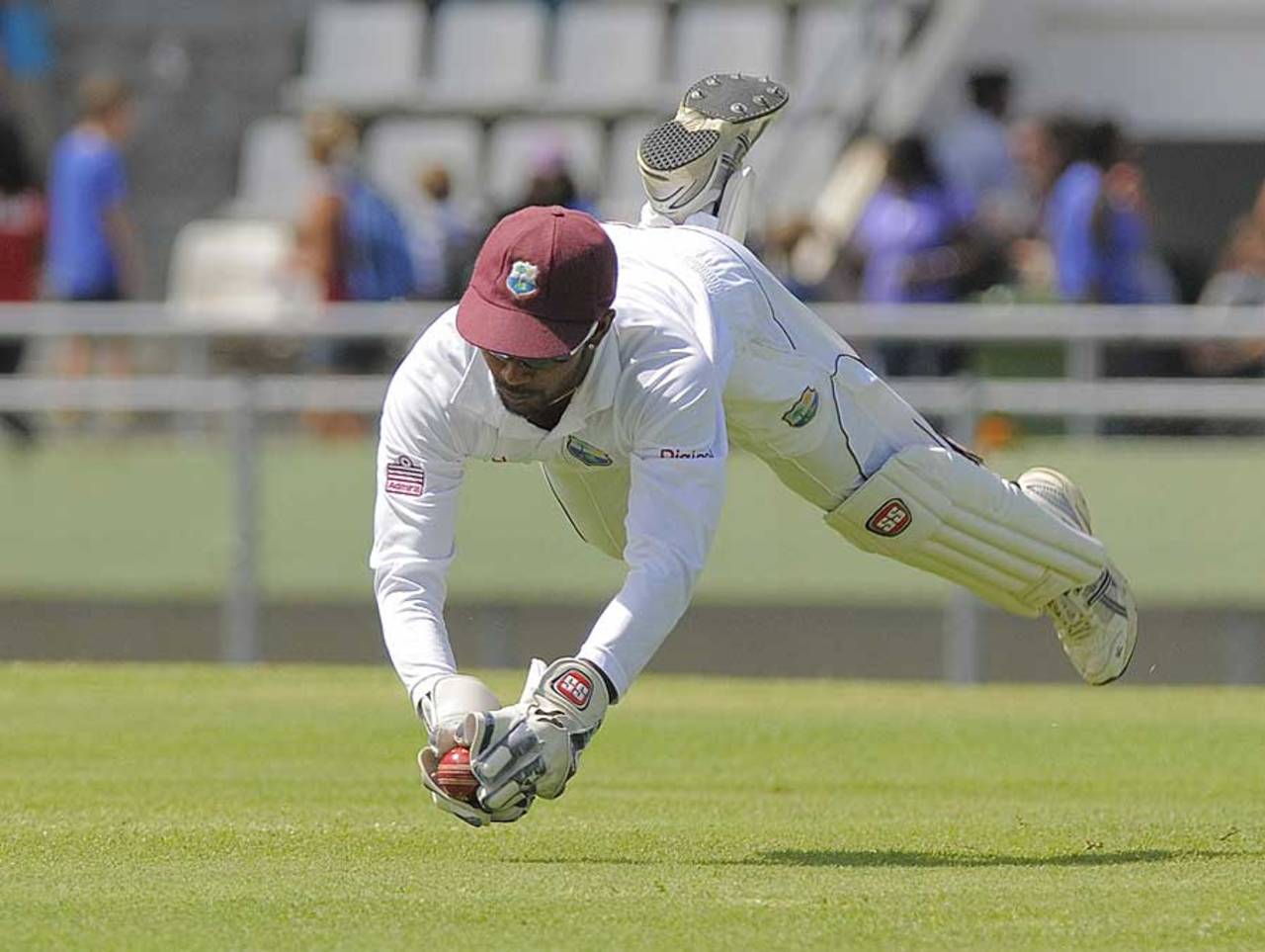 Denesh Ramdin claimed his 150th Test dismissal, West Indies v Zimbabwe, 2nd Test, Dominica, 3rd day, March 22, 2013