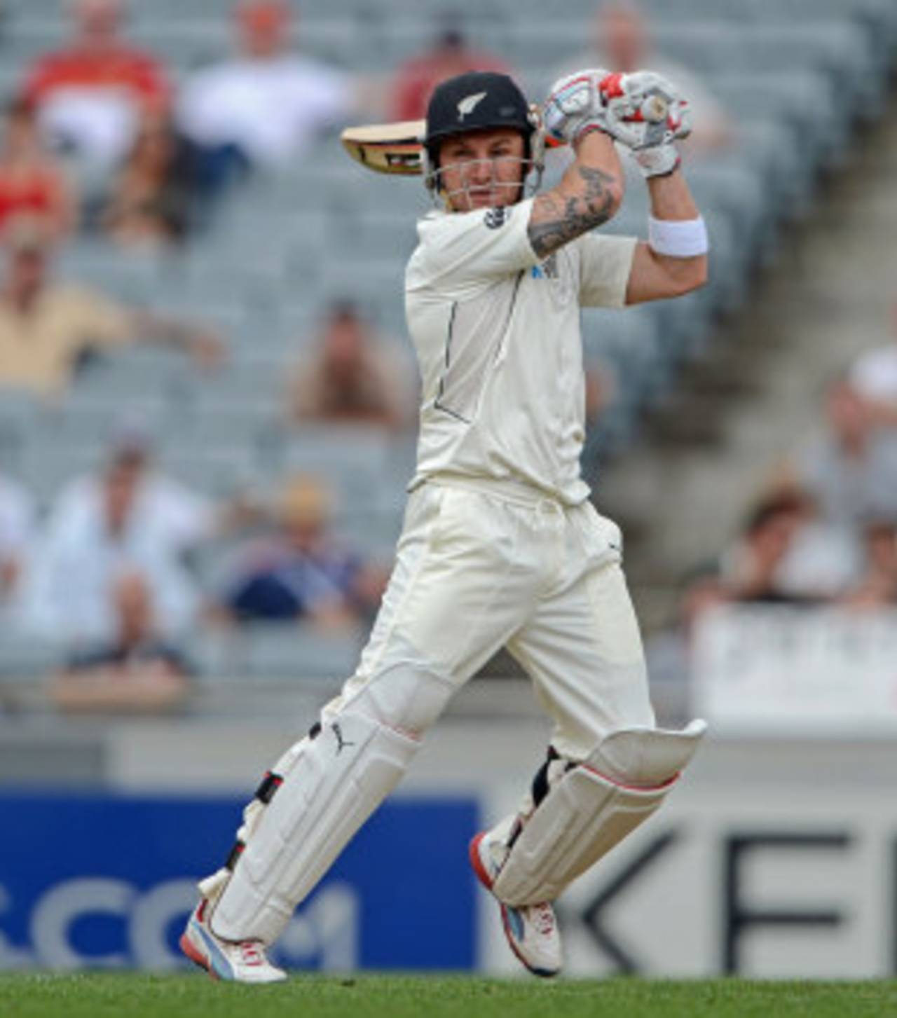 Brendon McCullum was positive in his 38, New Zealand v England, 3rd Test, Auckland, 2nd day, March 23, 2013