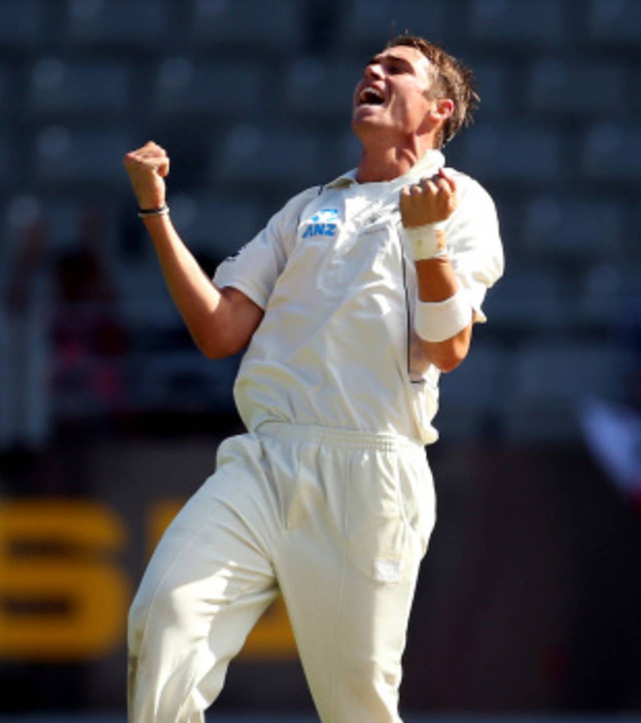 Tim Southee made early inroads on the third morning, New Zealand v England, 3rd Test, Auckland, 3rd day, March 24, 2013
