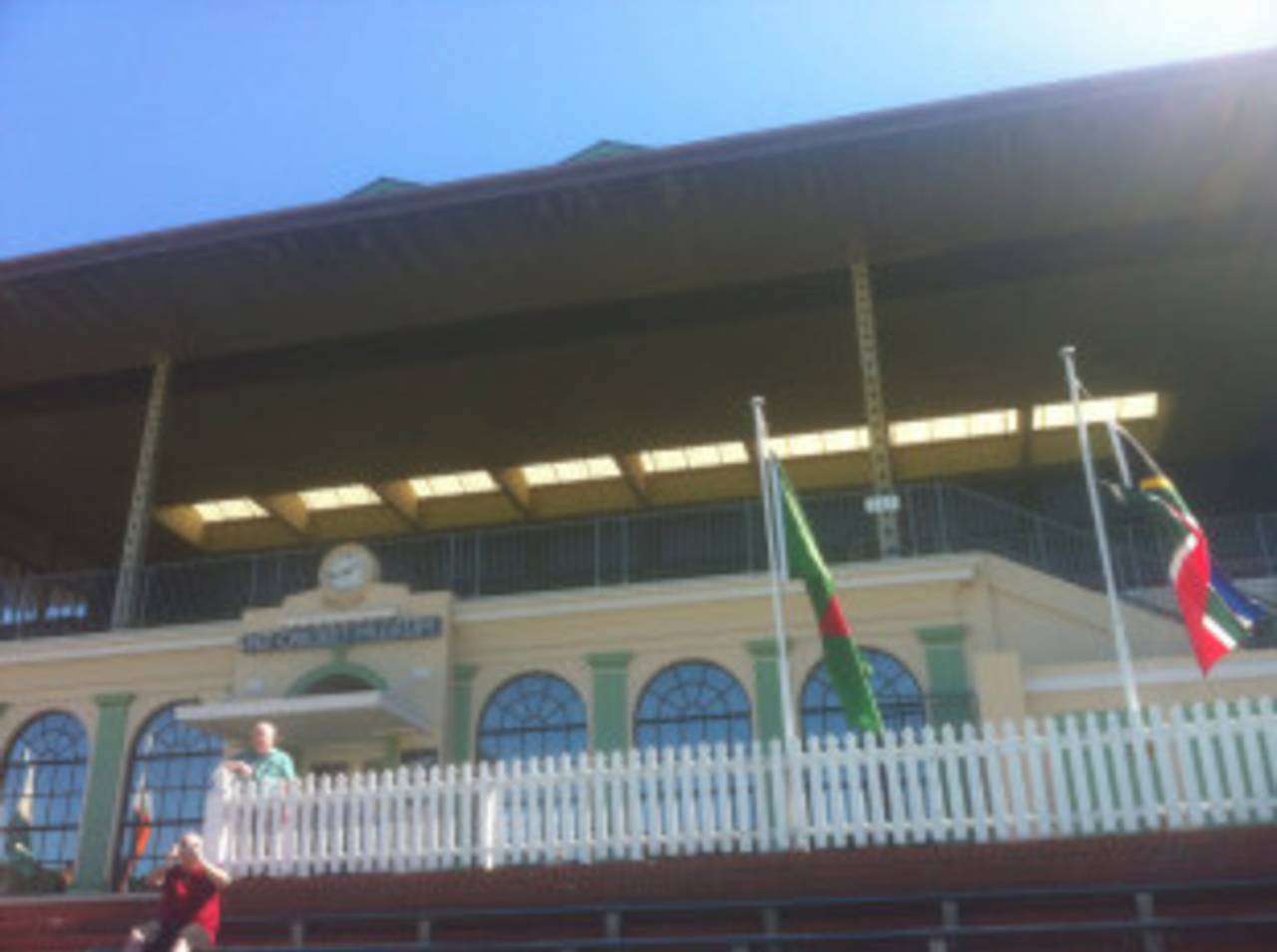 The upper tier of the Museum Stand at the Basin Reserve, Wellington, March 2013