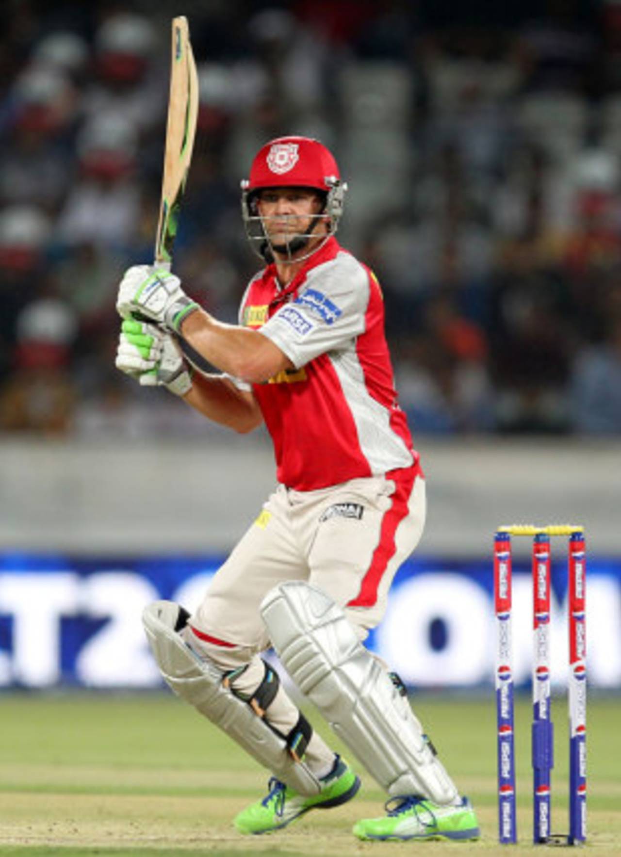 Adam Gilchrist played some cracking shots early on, Sunrisers Hyderabad v Kings XI Punjab, IPL, Hyderabad, April 19, 2013