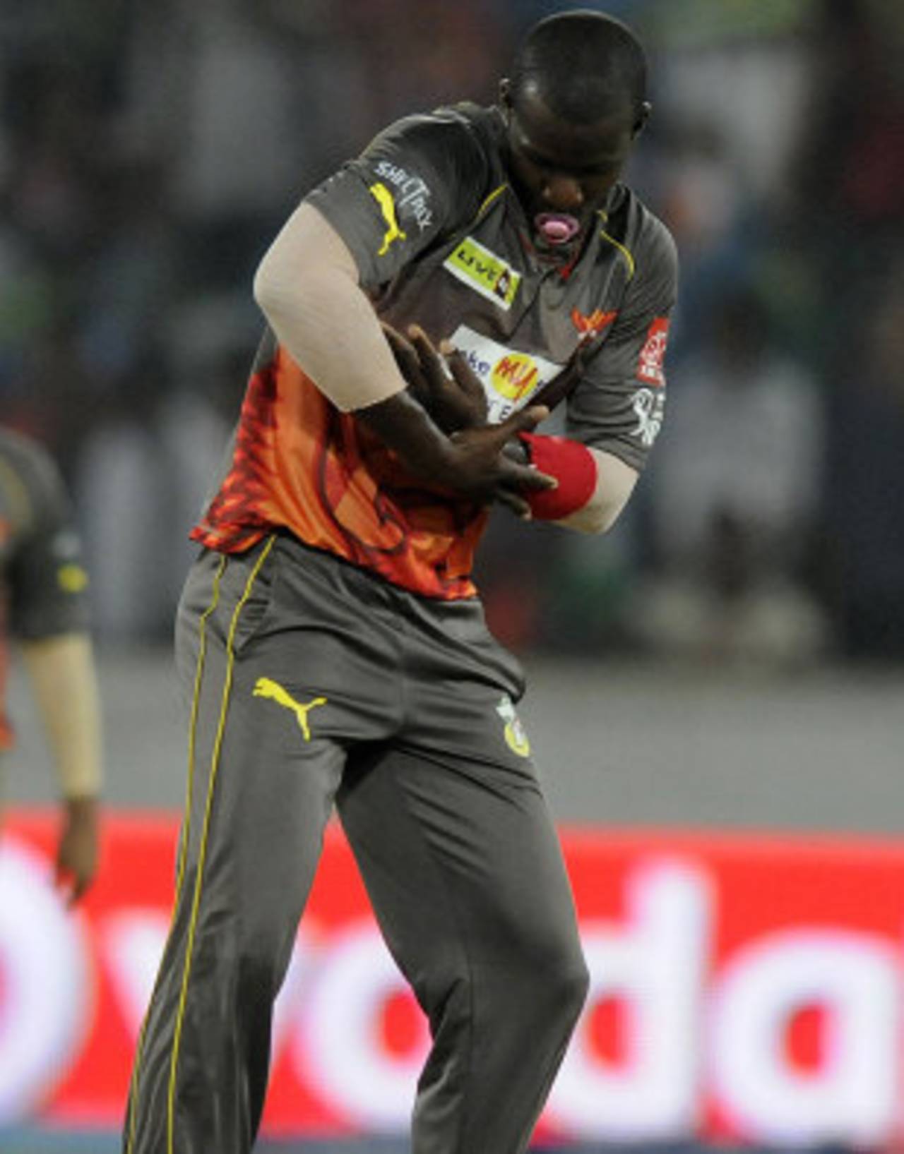 File photo: There was more of Darren Sammy's trademark celebration after he took a terrific catch at the boundary&nbsp;&nbsp;&bull;&nbsp;&nbsp;BCCI