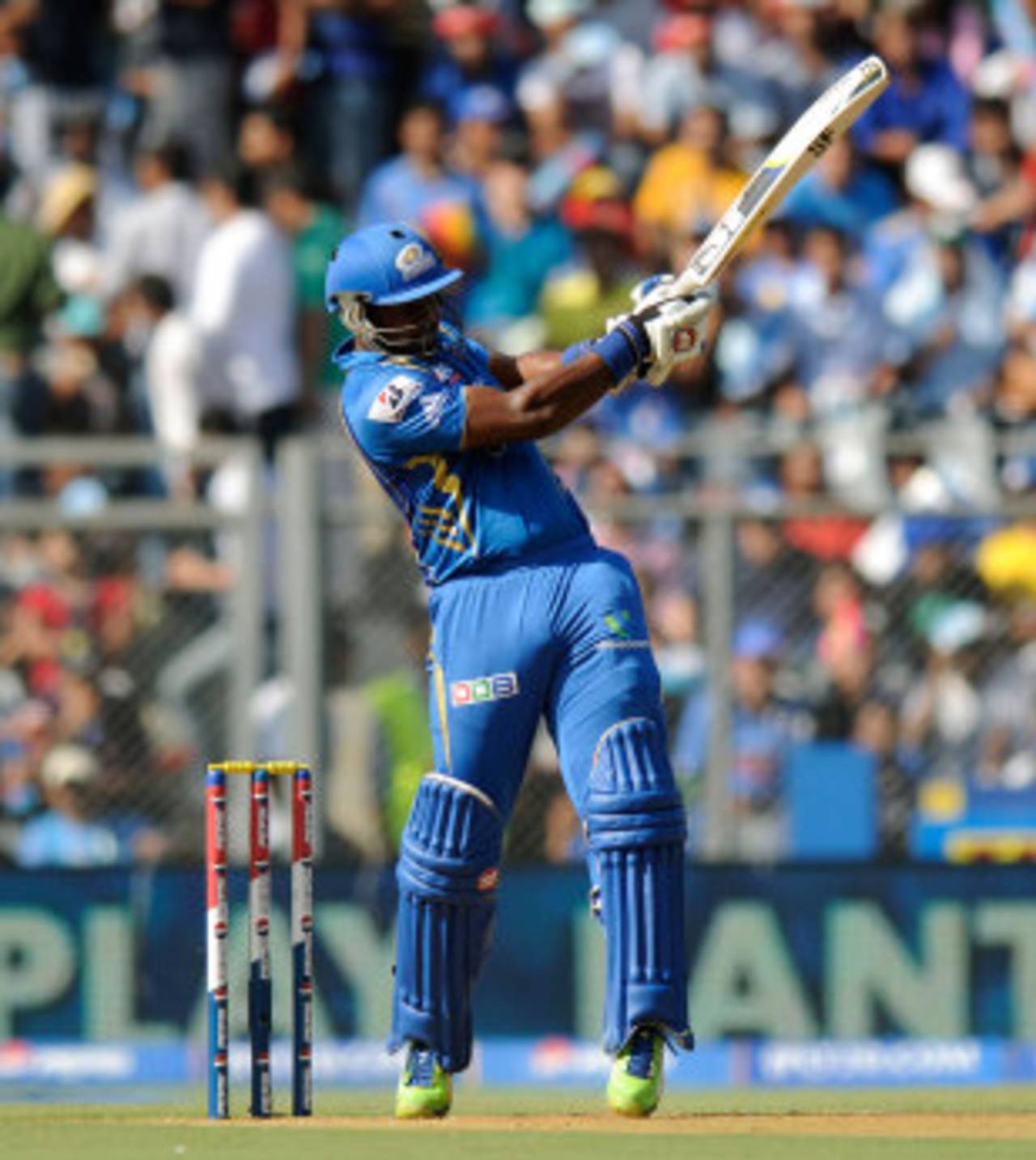 Dwayne Smith whips one to the leg side, Mumbai Indians v Chennai Super Kings, IPL, Mumbai, May 5, 2013