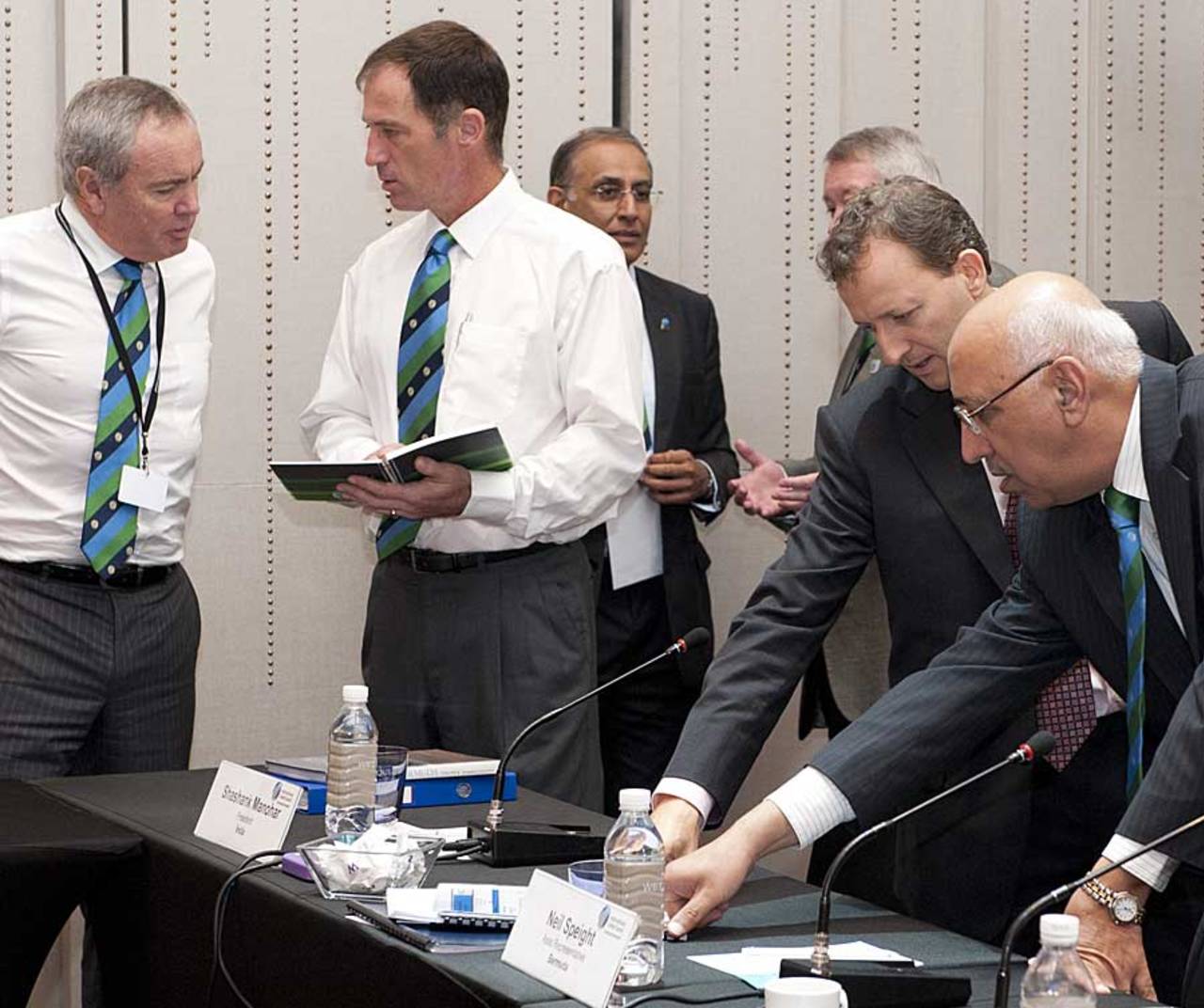 Ravi Sawani [extreme right] at the ICC Annual Conference in Hong Kong, Hong Kong, June 28, 2011