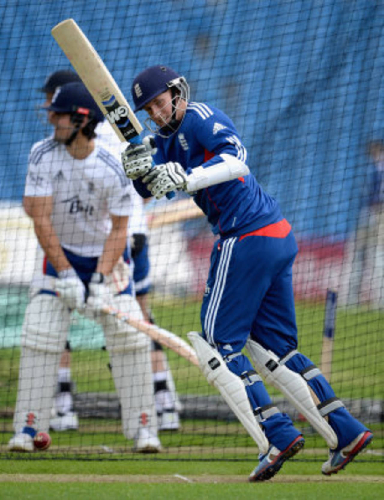Joe Root in the nets at Headinlgey, Leeds, May, 22, 2013