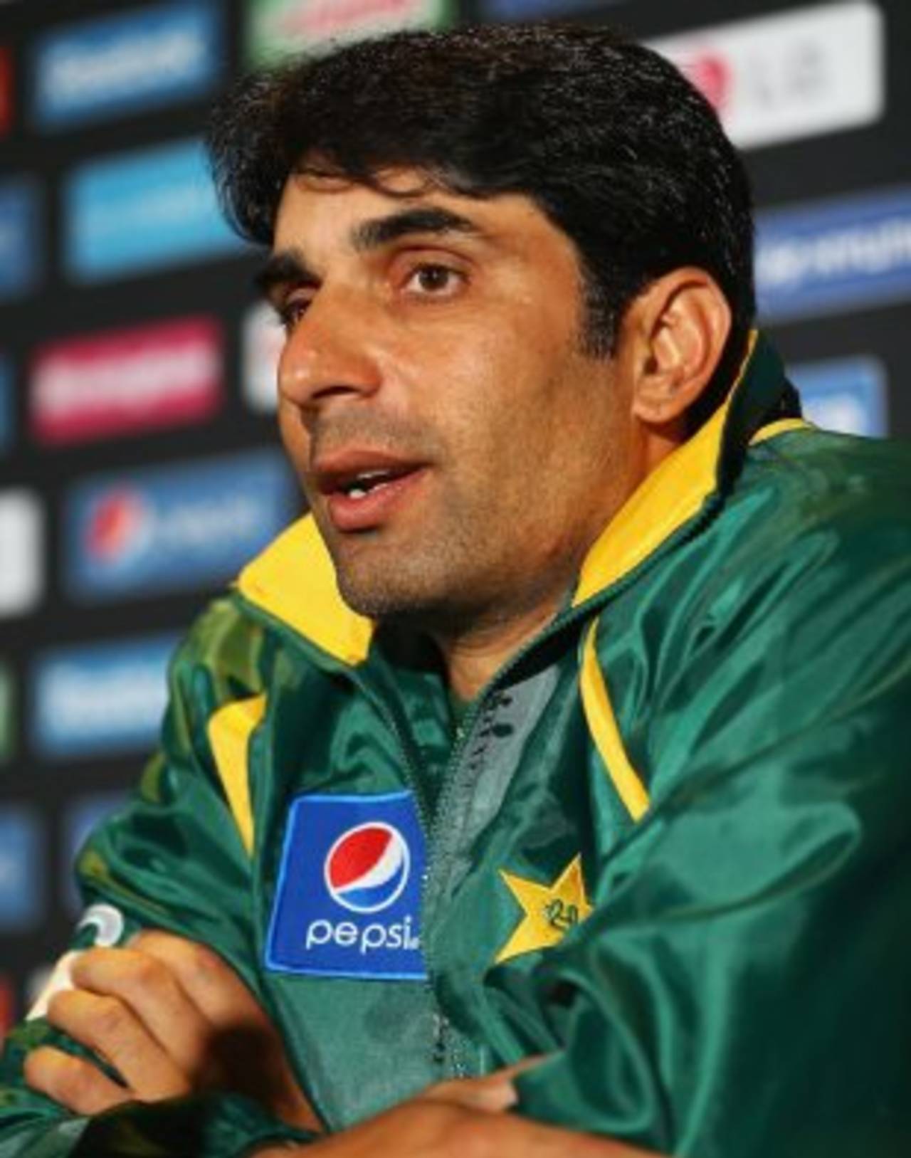 Misbah-ul-Haq speaks to the media, Birmingham, May 28, 2013