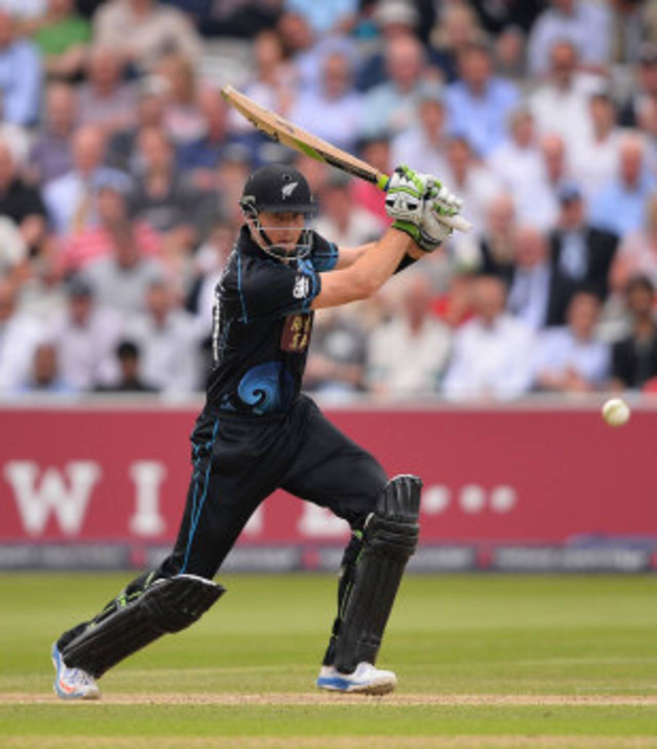 Martin Guptill picks a gap on the offside, England v New Zealand, 1st ODI, Lord's, May 31, 2013