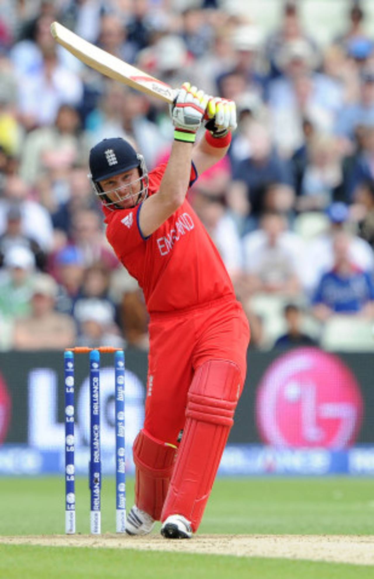 Ian Bell drives down the ground, England v Australia, Champions Trophy, Group A, Edgbaston, June 8, 2013