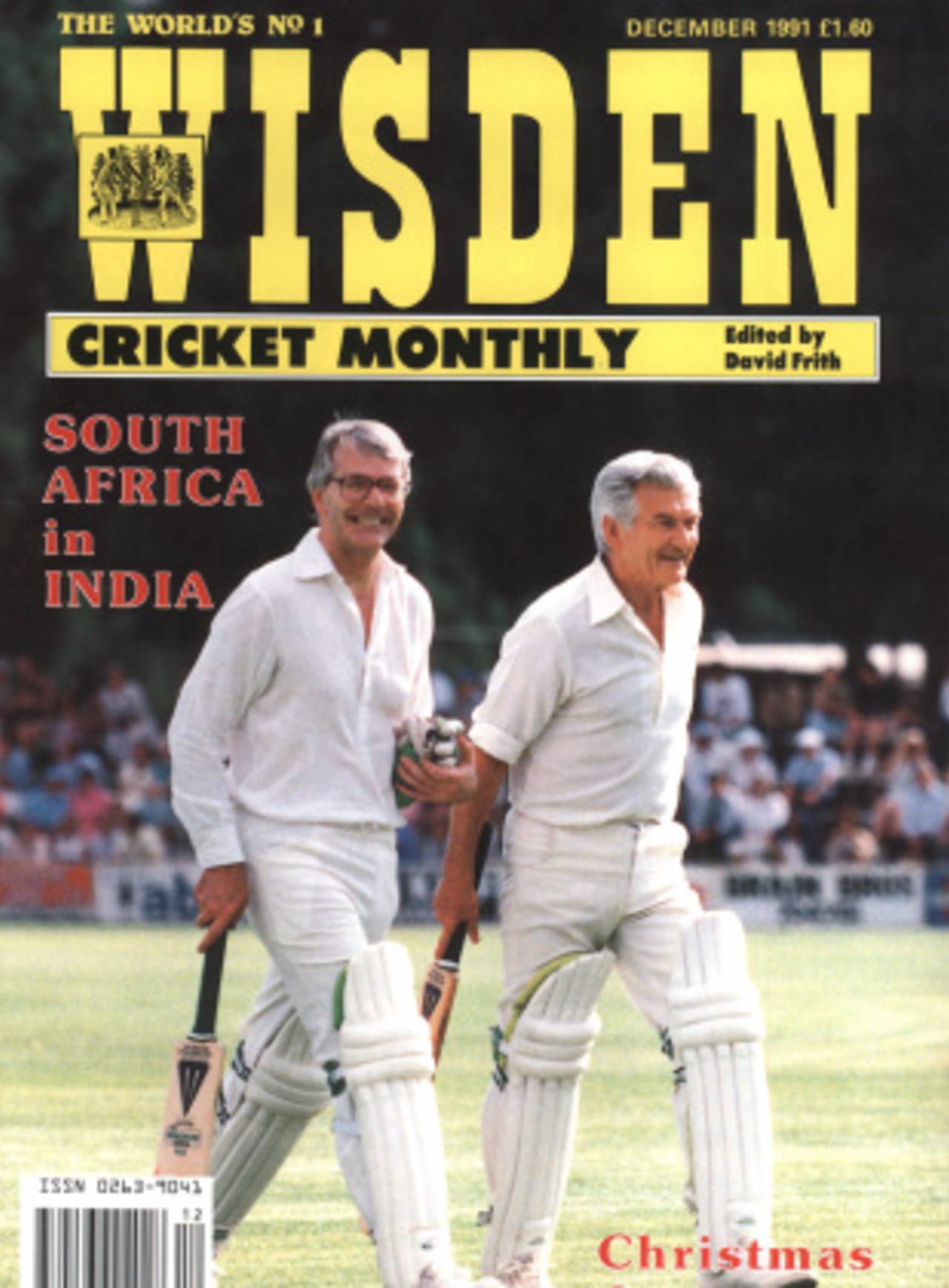 John Major and Bob Hawke, former prime ministers of UK and Australia, on the cover of the December 1991 issue of <i>Wisden Cricket Monthly</i>