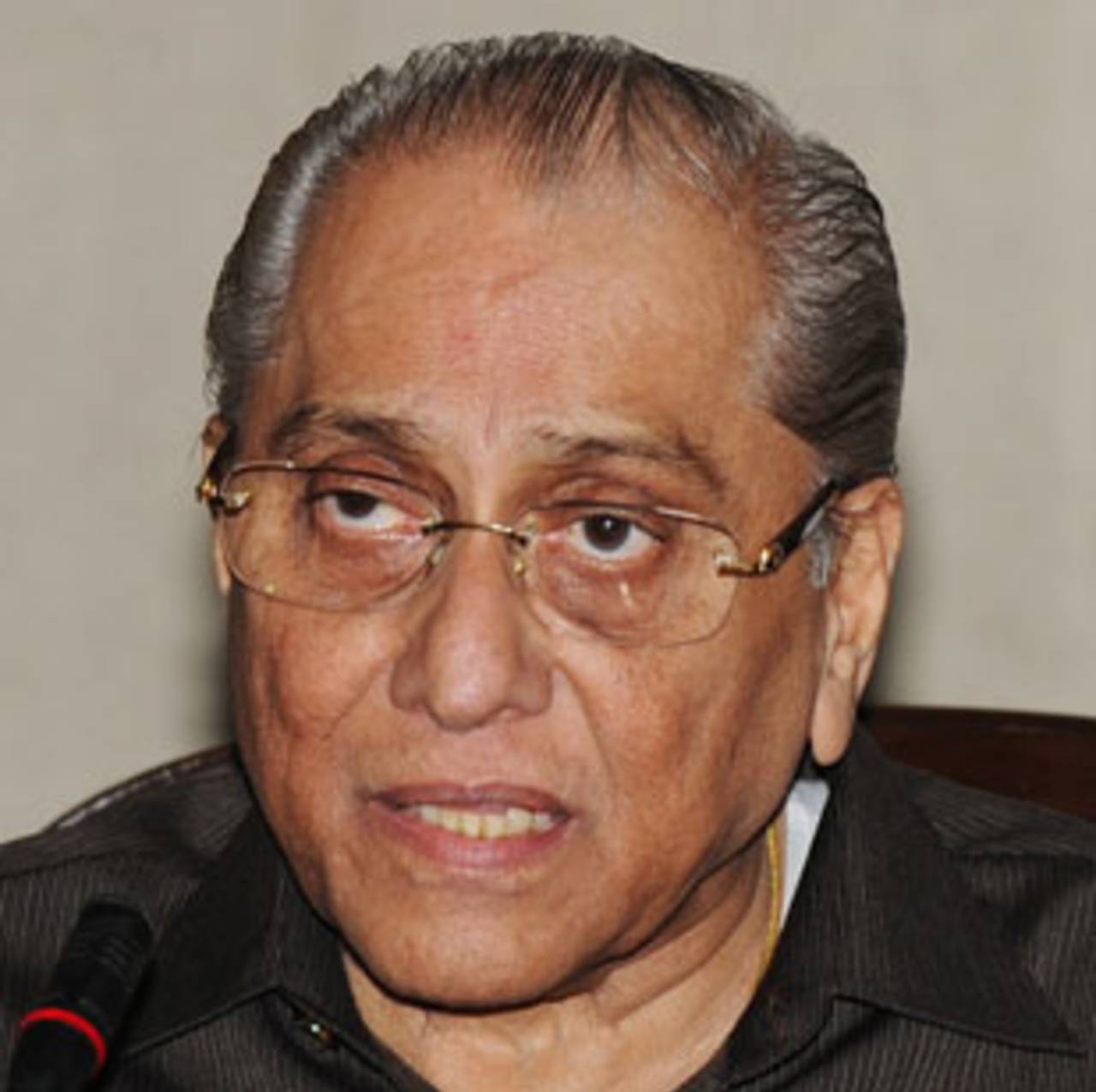 Jagmohan Dalmiya during a press conference, Delhi, June 10, 2013