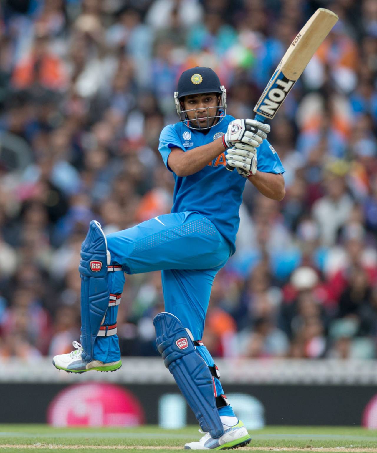Rohit Sharma pulls to the leg side, India v West Indies, Champions Trophy, Group B, The Oval, June 11, 2013