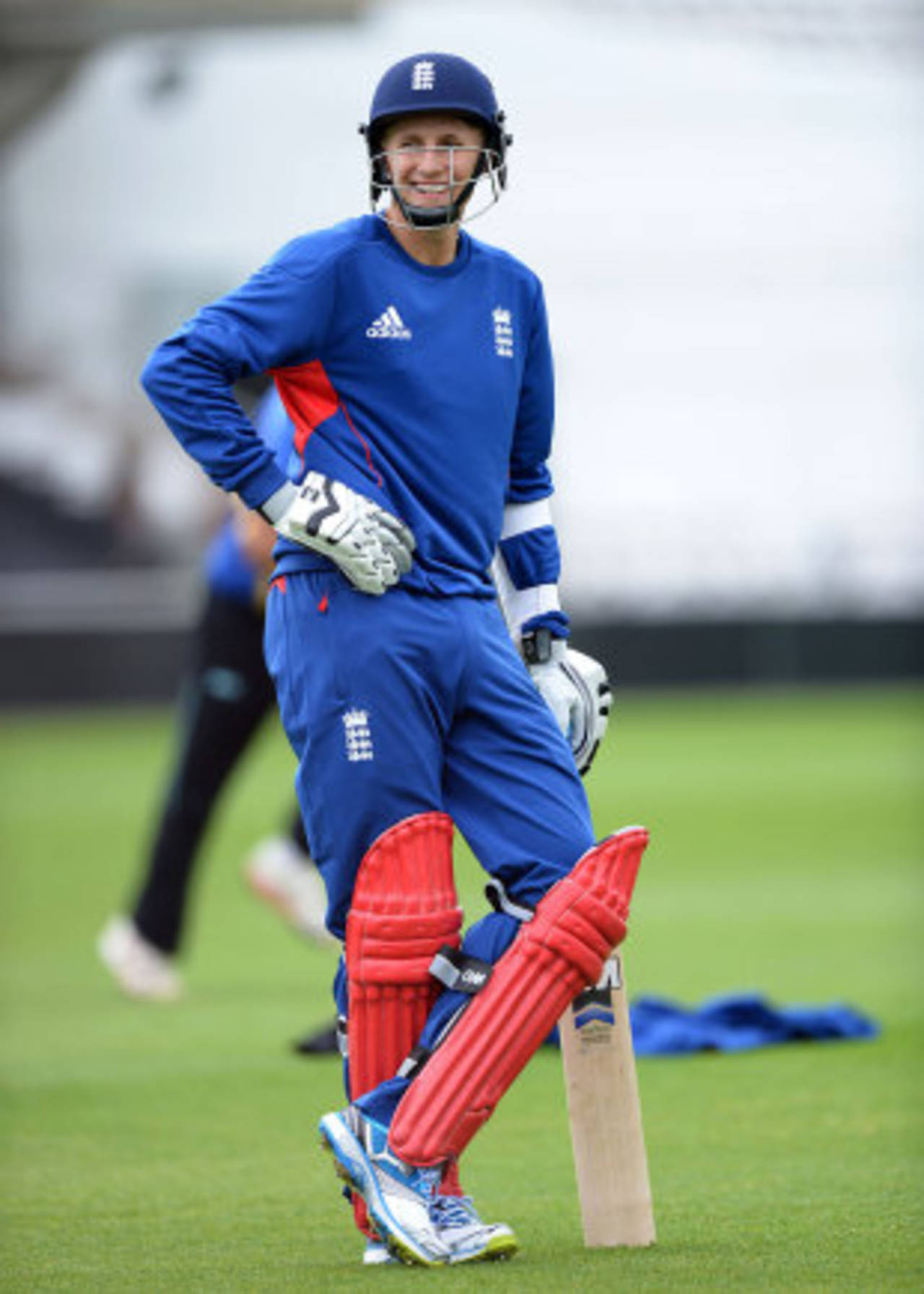 Joe Root was all smiles at England's training session, The Oval, June 12, 2013