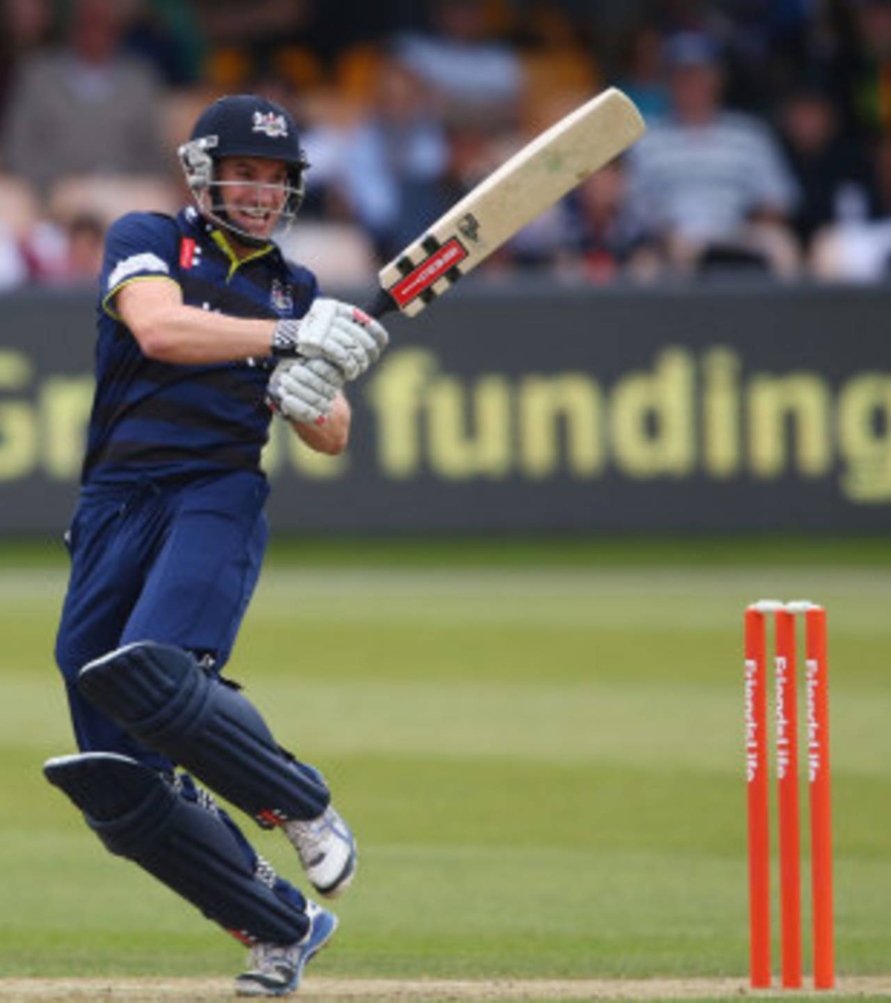 Michael Klinger hits out on his way to 108 not out off 64 balls, Gloucestershire v Worcestershire, FLt20 Midlands/Wales/West Group, Bristol, June 30, 2013