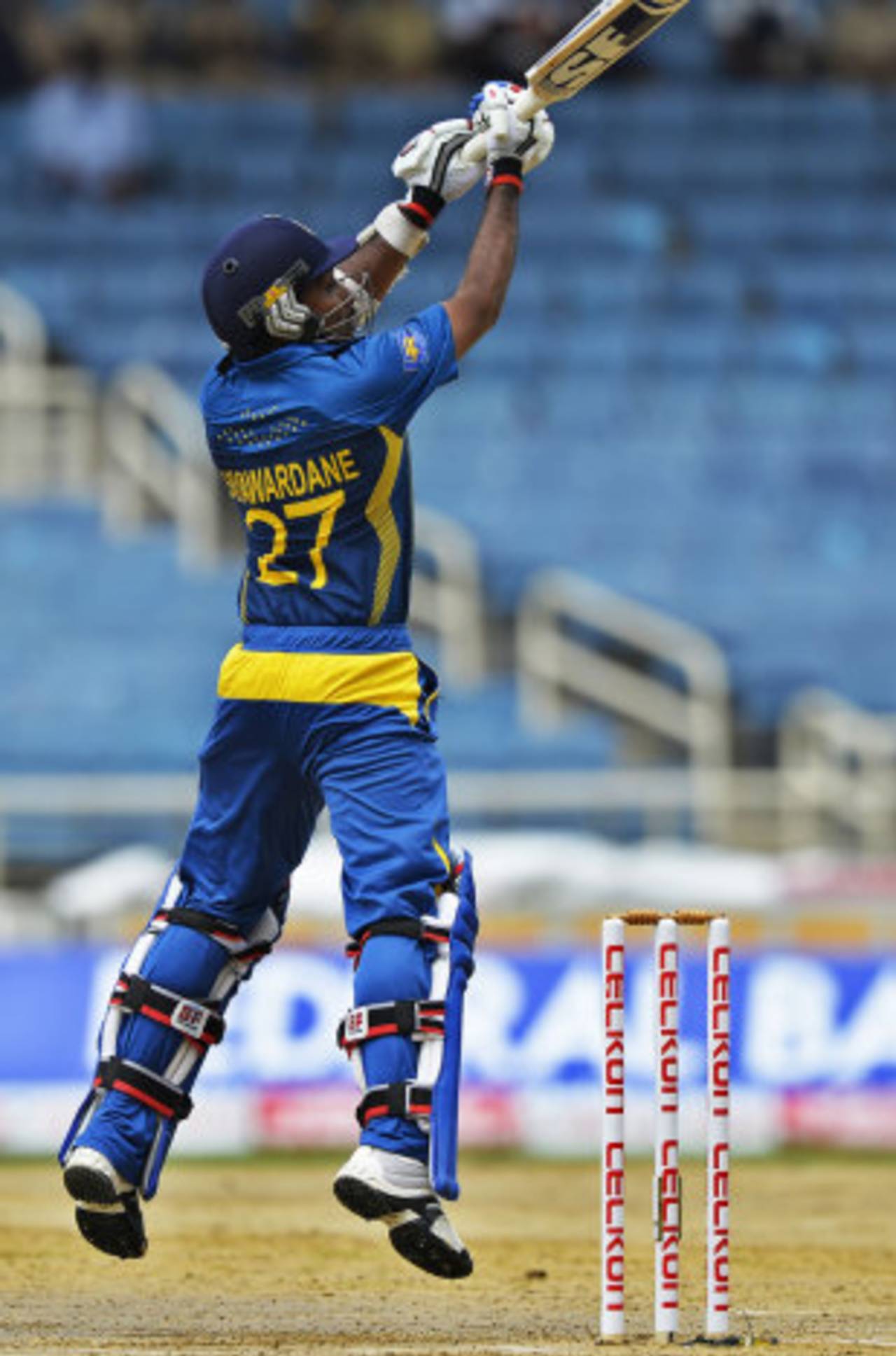 Mahela Jayawardene plays one over third man, India v Sri Lanka, West Indies tri-series, Kingston, July 2, 2013