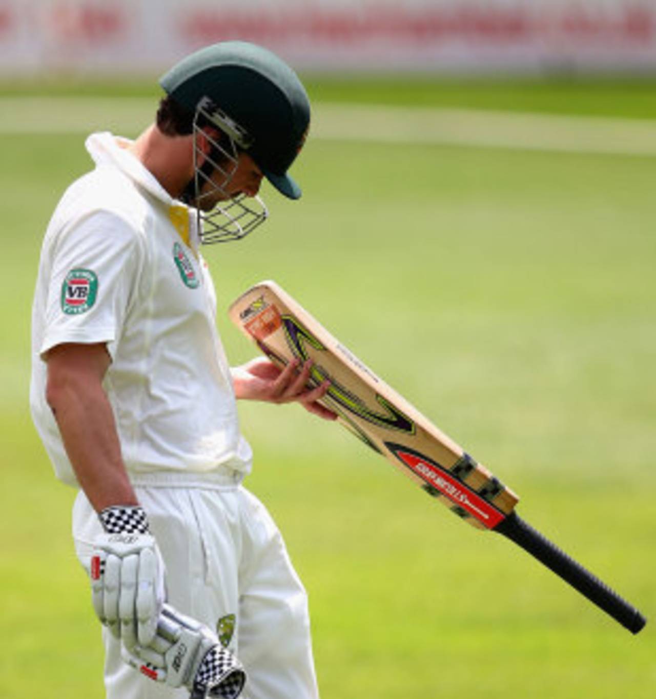 Ed Cowan was clearly unhappy with his lbw decision, Worcestershire v Australians, Tour match, New Road, 3rd day, July 4, 2013