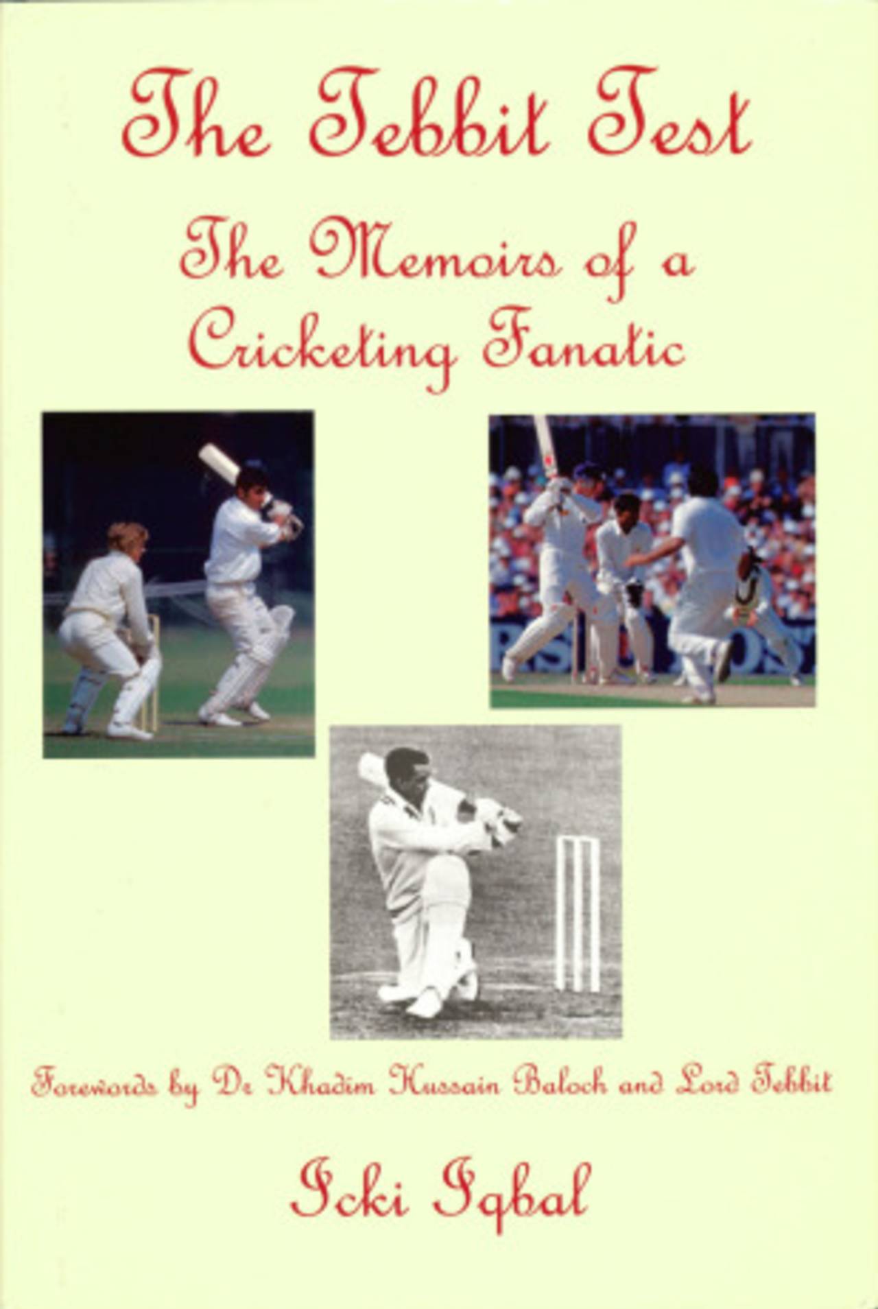 Cover image of <i>The Tebbit Test: The Memoirs of a Cricketing Fanatic</i>, by Icki Iqbal