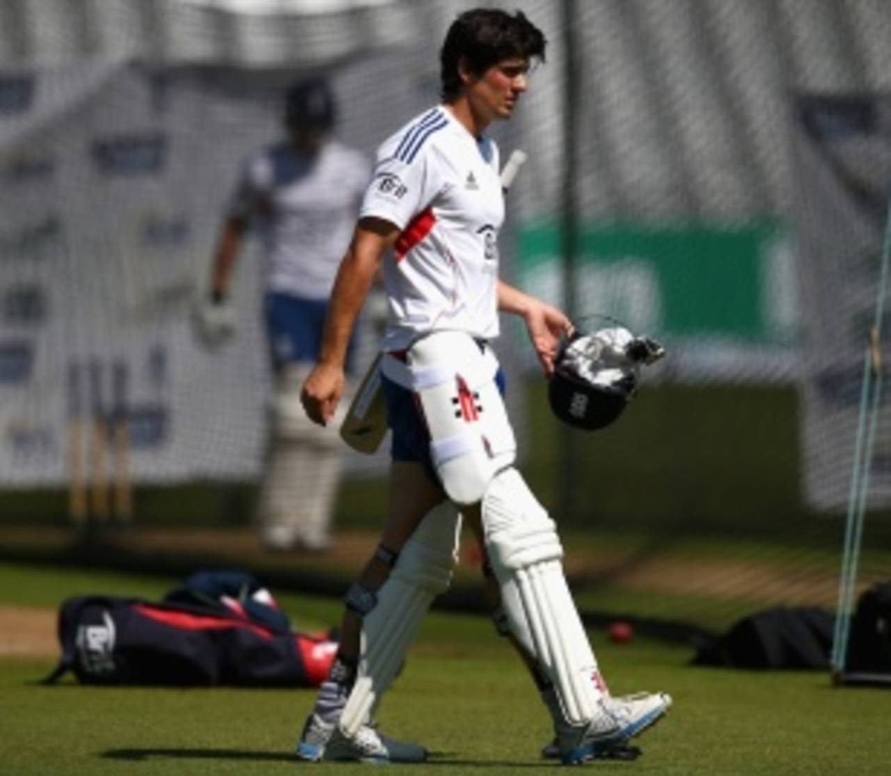 Alastair Cook at a net session at Trent Bridge, Nottingham, July 9, 2013