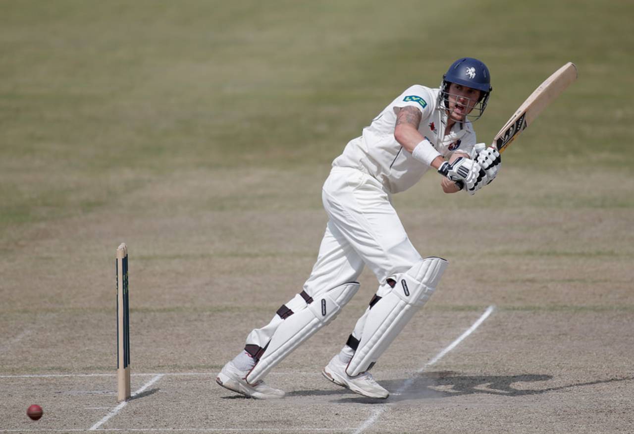 Ben Harmison recorded his first hundred for Kent - and his first since 2007&nbsp;&nbsp;&bull;&nbsp;&nbsp;Getty Images