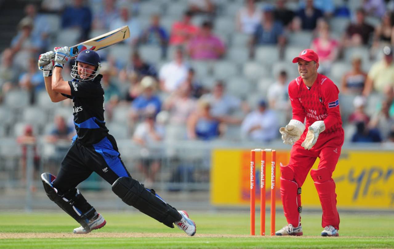 Scott Borthwick made a half-century, Lancashire v Durham, Friends Life t20, North Group, Old Trafford, July, 14, 2013