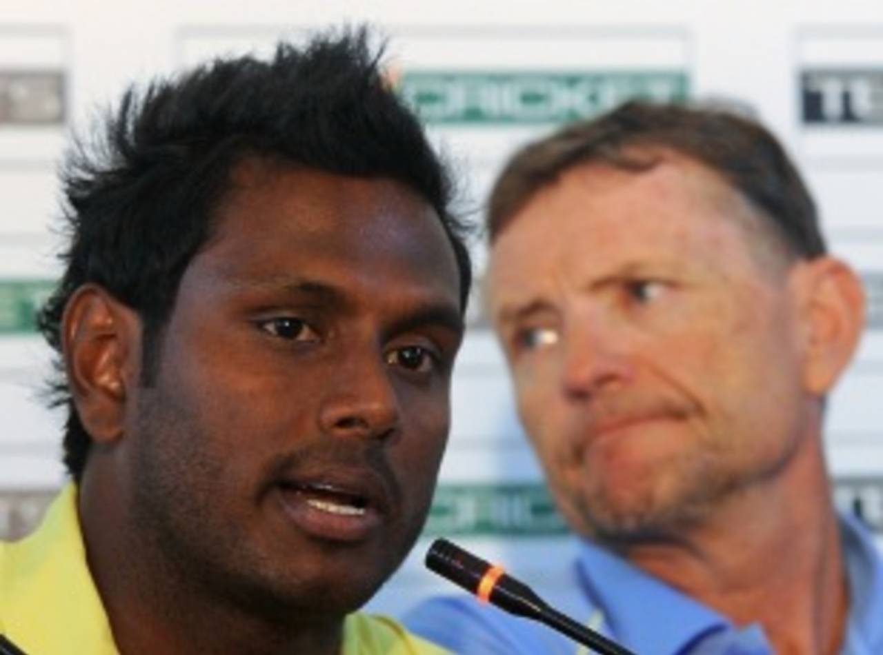 Angelo Mathews addresses the press, Colombo, July 16, 2013
