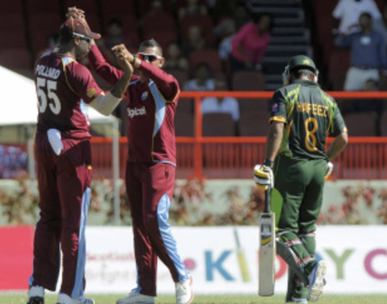 Sunil Narine dismissed Shahid Afridi and Mohammad Hafeez to set up a win for his side&nbsp;&nbsp;&bull;&nbsp;&nbsp;WICB Media